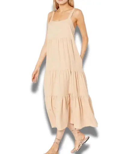 [101455] Vestido Shein C Beige T M