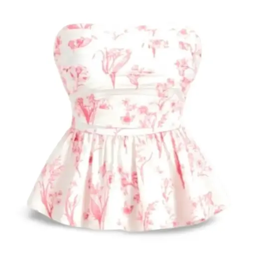 [101462] Blusa sin mangas Shein C Crema - Rosa T L