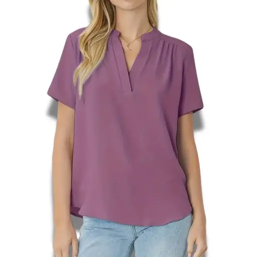 [101468] Blusa C Morado T L