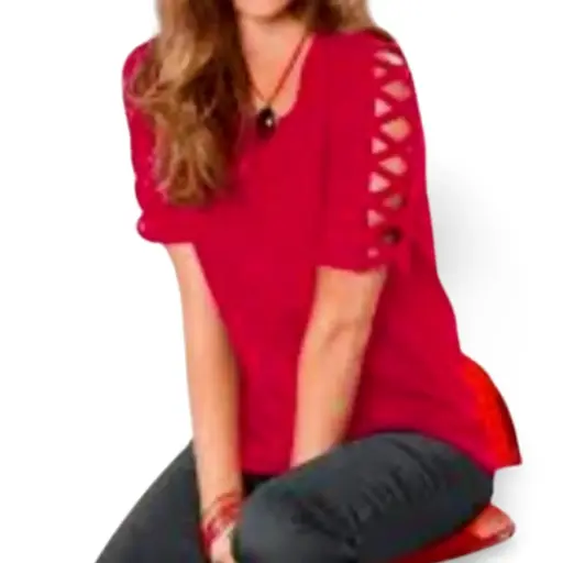 [101479] Blusa Perlei C Marron T 36