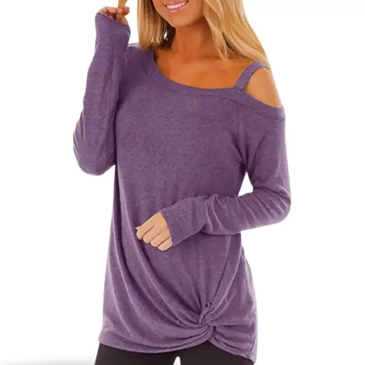 [101486] Blusa Leo Rosi C  Morado T XXL