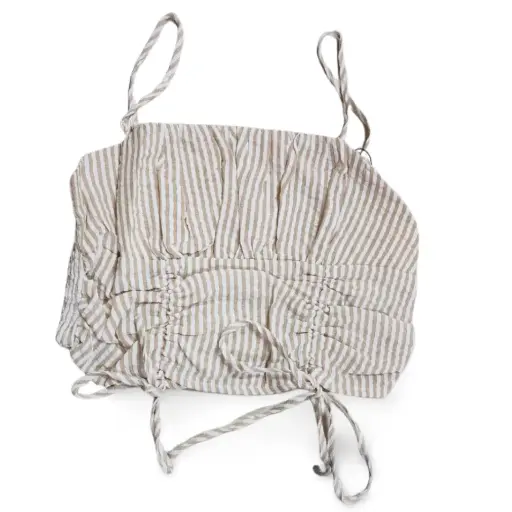 [101553] Top Crop  HYFVE C Beige - Blanco T S