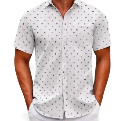 [103103] Camisa  C Blanco simbolos T 12