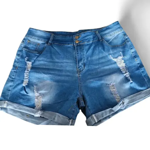 [101557] Short  de mezclilla Hungson C Azul T 24