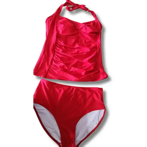 [115245] Traje de baño 2 piezas C Rojo T L