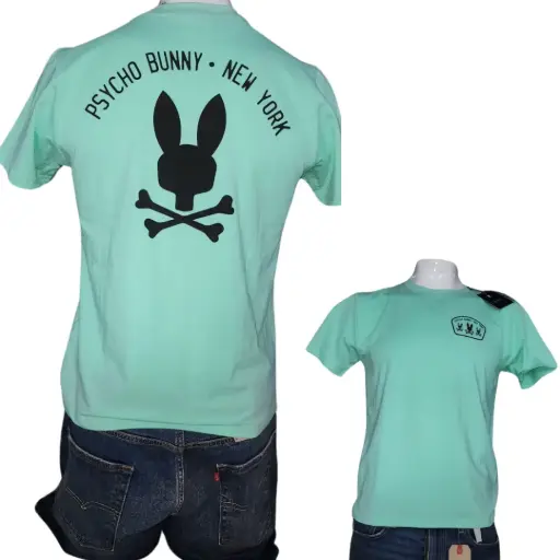 [401128] Playera Psycho Bunny C Verde T S