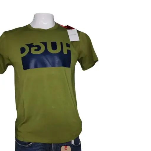 [401130] Playera HUGO C Verde aceituna T S