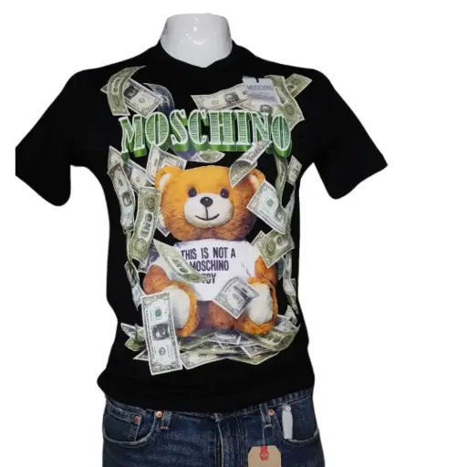 [401131] Playera MOSCHINO C Negro T M
