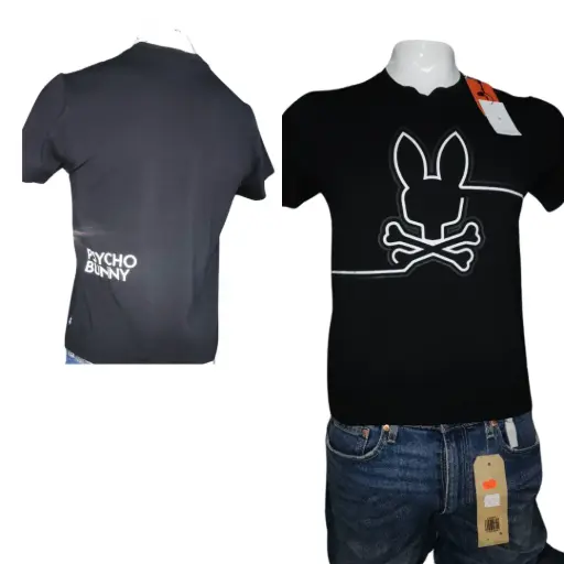[401134] Playera Psycho Bunny C Negro T S