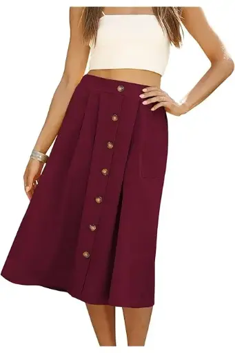 [101572] Falda C Guinda T M