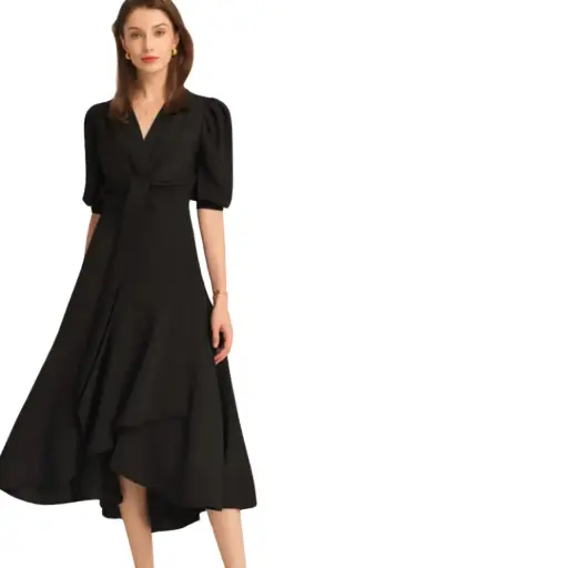 [101589] VestidoGrace Karin C Negro T S
