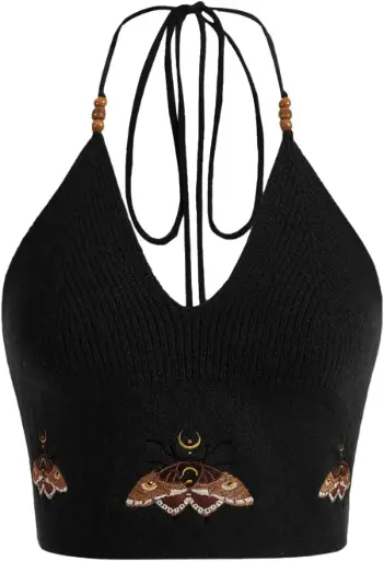 [101620] Crop Top C Negro T XL