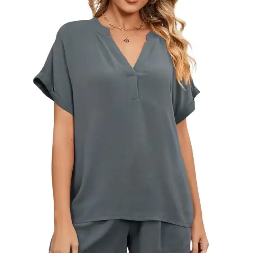 [101637] Blusa  C Gris rata T M