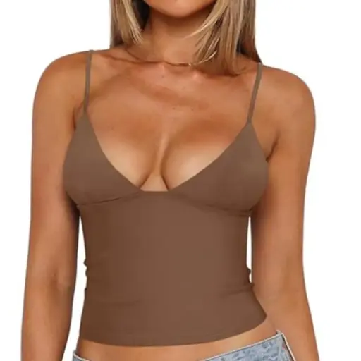 [101644] Crop top Reoria C Cafe T XS
