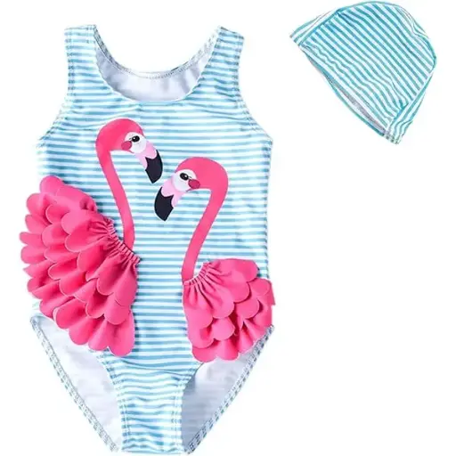 [115269] Traje de baño 1 pieza Kimjun C Azul-Blanco T 12 meses