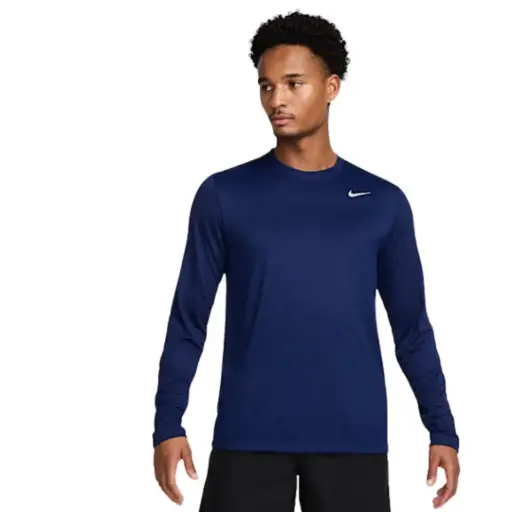 [666470] Playera manga larga NIKE  C Azul marino T XL