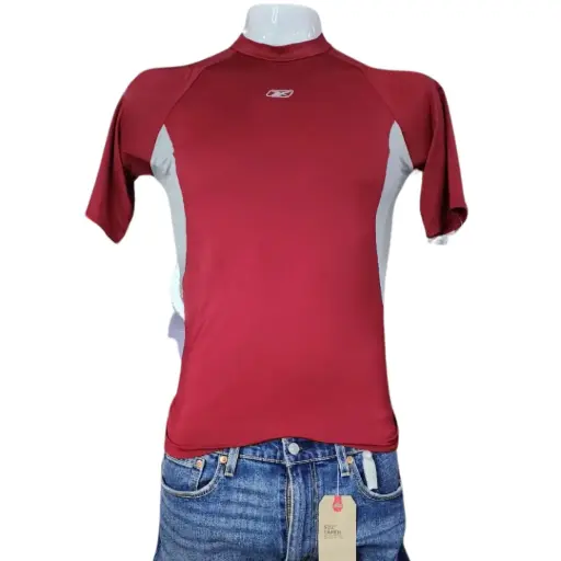 [401196] Playera Reebok  C Vino -  Gris T L
