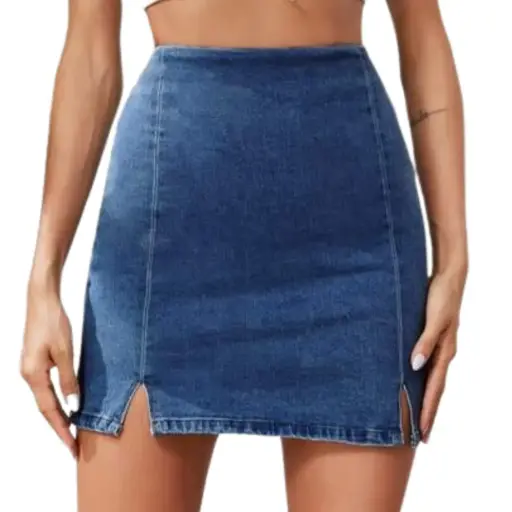 [101670] Mini falda de Mezclilla C Azul T L