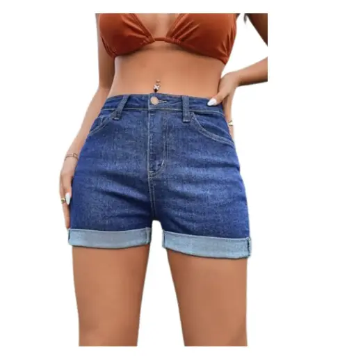 [101693] Short De Mezclilla Fashion Nova C Azul marino T 3