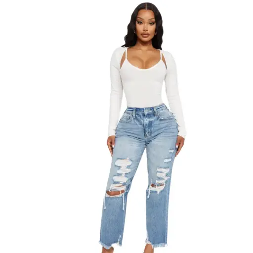 [101718] Pantalon  de mezclilla Fashion Nova C Azul T 5