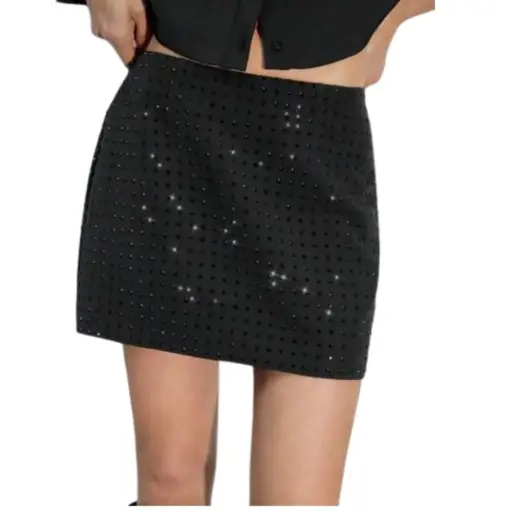 [101737] Falda Fashion Nova C Negro T S