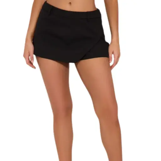 [101739] Falda - Short Fashion Nova C Negro T L