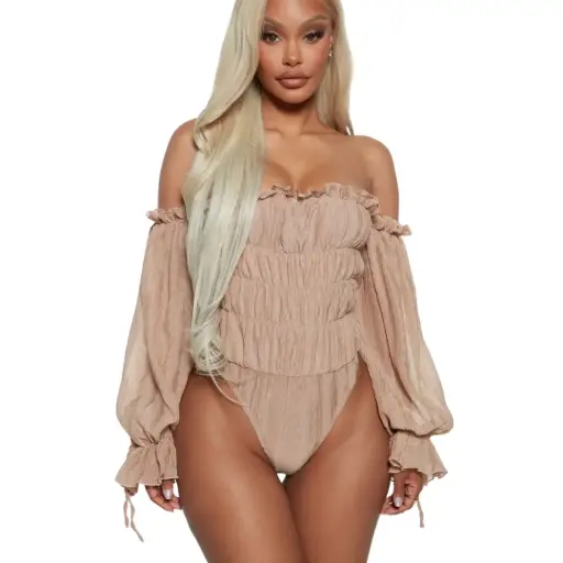 [101791] Panti Blusa Fashion Nova C  Beige T S