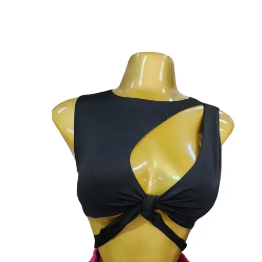 [101804] Crop Top Shelly C  Negro T S