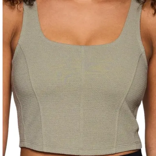 [101811] Crop Top Fashion Nova C  Verde olivo T L