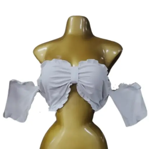 [101820] Crop Top Fashion Nova C  Blanco T L