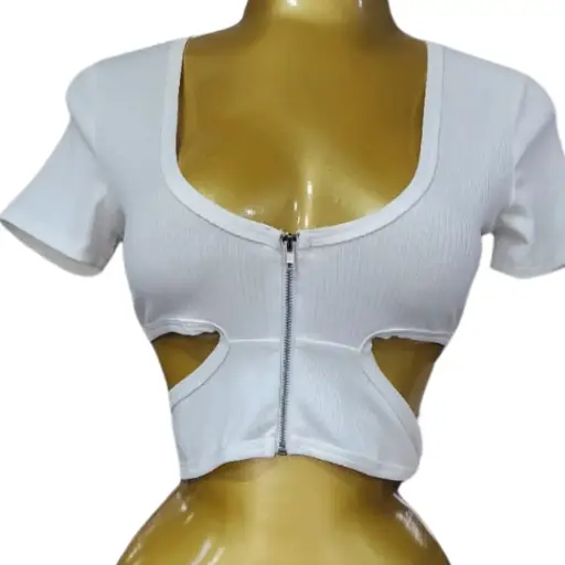 [101821] Crop Top Look Me C  Blanco T S