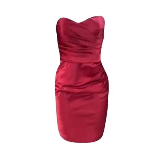[113128] Vestido Fasion Nova  C Rojo T S