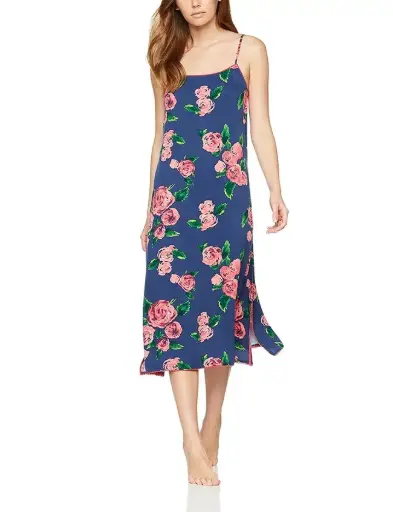 [101864] Vestido Fashion Nova  C Azul marino Floral T M