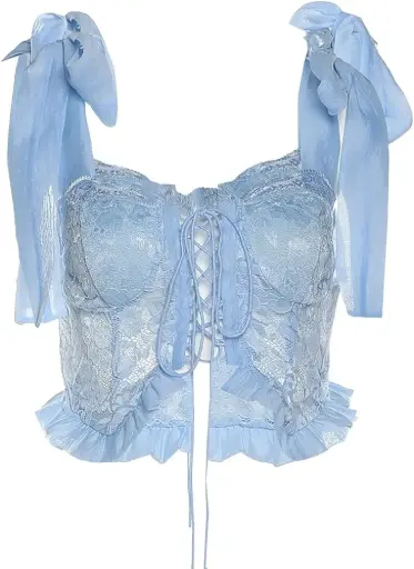 [114181] Corset Fashion Nova C Azul T S