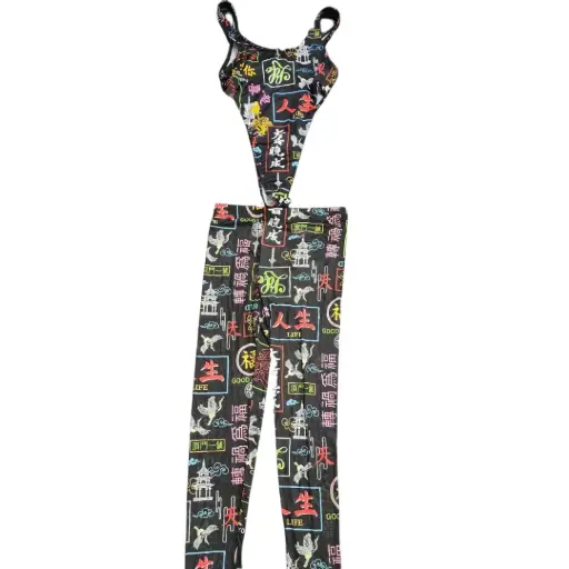 [115286] Conjunto Salida  de playa Fashion Nova C Negro T S