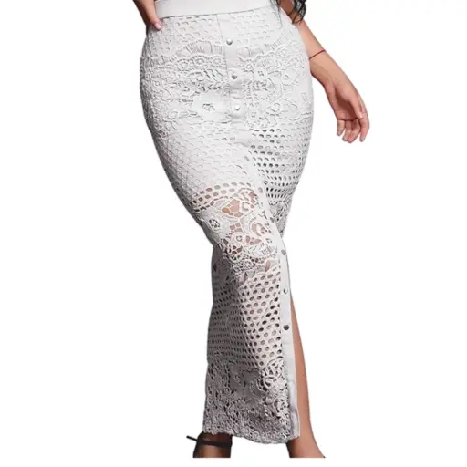 [101921] Falda Fashion Nova C Blanco T S