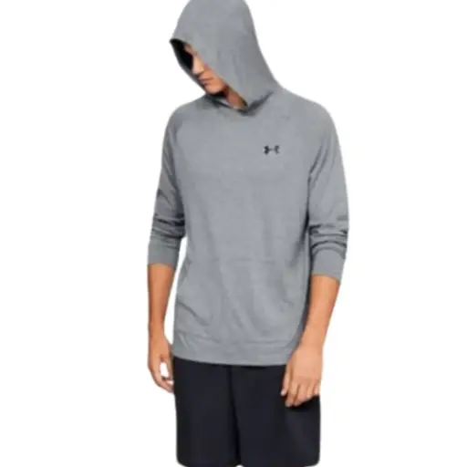 [401236] Playera manga larga con gorra Under Armour C Gris T L