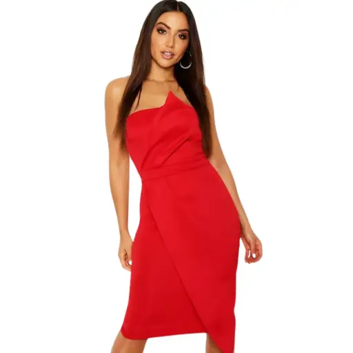 [101938] Vestido Fashion Nova C Rojo T XL