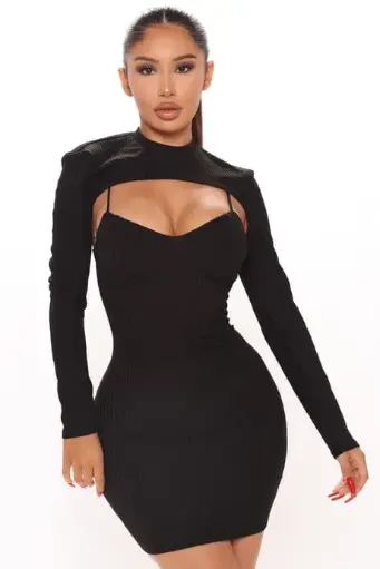 [101952] Vestido Fashion Nova C Negro T M