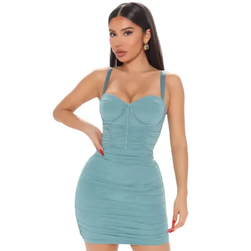 [113153] Vestido Fashion Nova C Azul T M