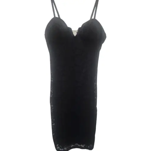 [101988] Vestido Bozzolo C Negro de encaje T L