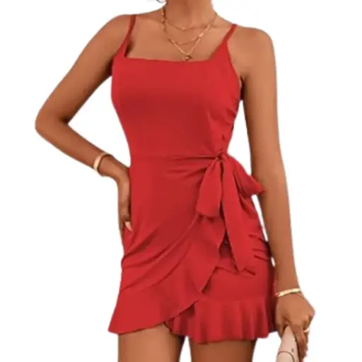 [101998] Vestido  C Rojo T L
