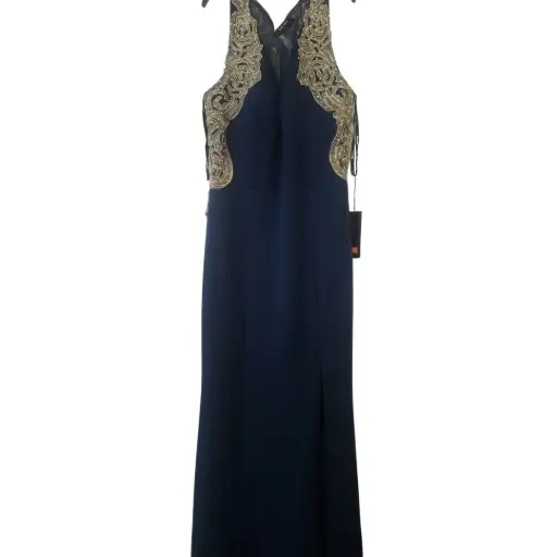 [113189] Vestido Soieblu C Verde Dorado T M