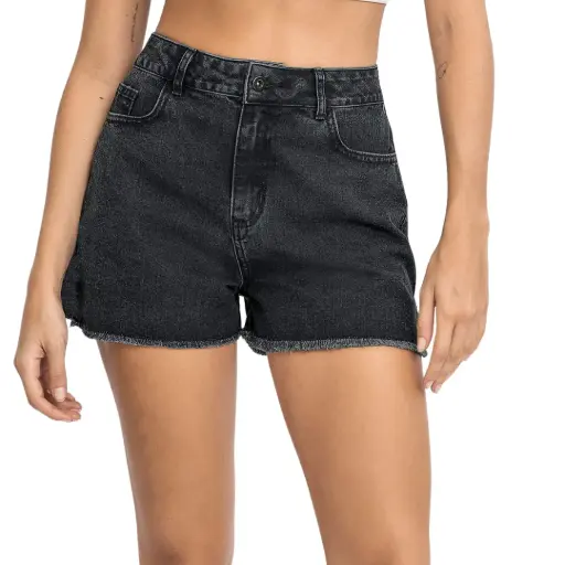 [011055] Short  de mezclilla Universal  thread  C Negro T 6 