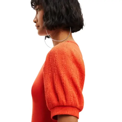[011069] Blusa a new day C Naranja T M