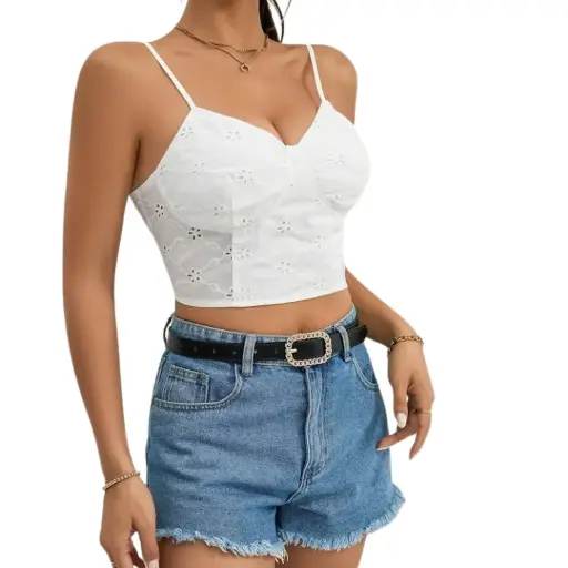 [011097] Crop top Universal Therad C Blanco T S