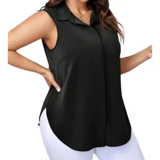 [011100] Blusa C Negro T M