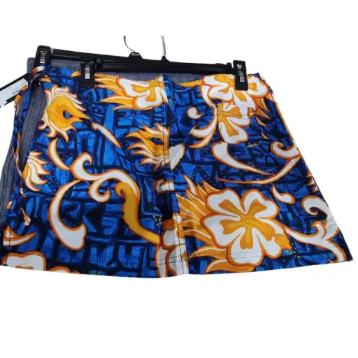 [011131] Falda Material girl C Azul - Naranja T L