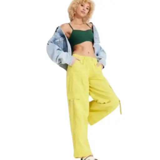 [041937] Pantalón cargo  Wild fable C Amarillo T M