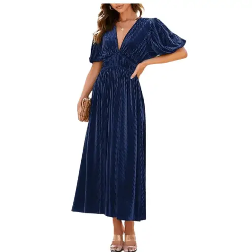 [143773] Vestido Nine Eight C Azul Mariono T S